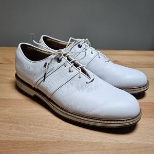 FootJoy Dryjoys Premiere Series Packard Golf Shoes White 9.5 N